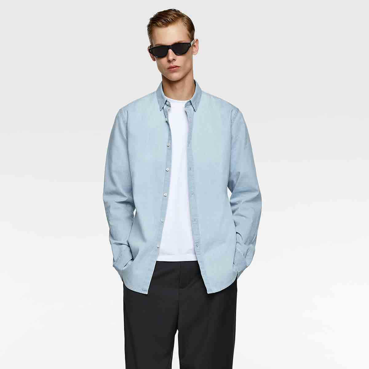 Washed Denim Shirt – Image 3